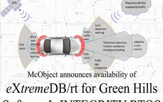 McObject Announces Availability of eXtremeDB/rt for Green Hills Software's INTEGRITY RTOS